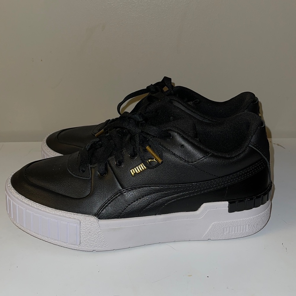 PUMA Black Cali Sport leather Sneakers